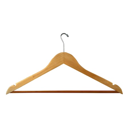 Rdi Mens Hanger Natural Flat Small Hook Chrome 100cs, 100PK HGM-NFL-SMC