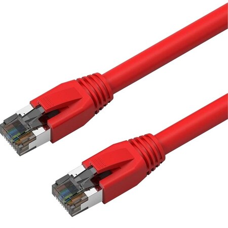 Axiom 3Ft Cat8 Shielded Cable (Red) C8SBSFTP-R3-AX