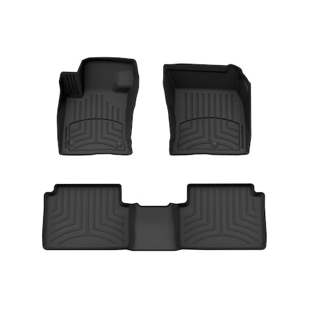 Weathertech Black, Front and Rear FloorLiner HP 441642-1-2IM