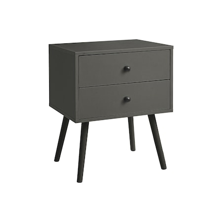 Monarch Specialties Accent Table, Bedroom, Living Room, Nightstand, Side Table, Storage Drawer, Grey, Contemporary I 3629