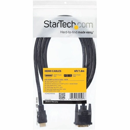 Startech.Com CONNECT AN HDMI-ENABLED OUTPUT DEVICE TO A DVI-D DISPLAY, OR A DVI-D OUTPUT DEVI HDMIDVIMM6