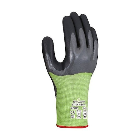 Showa A6 Cut Glove 3/4 Dipped, PR XC821XXL-10