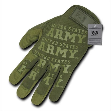 Rapdom Lightweight Mechanic Gloves, Army - olive, Extra Large U01-ARM-OLV-04