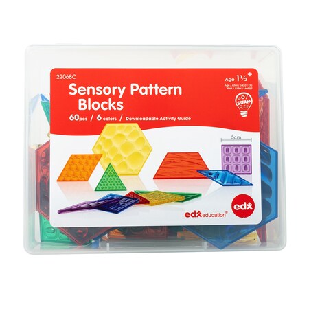 Edxeducation Translucent Sensory Pattern Blocks 22068