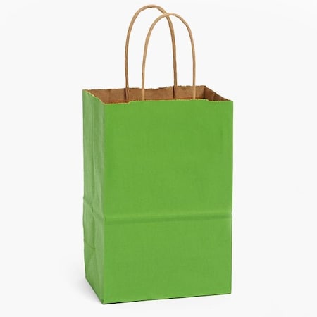 Nashville Wraps Apple Green Recycled Kraft Bags, Rose 5.5x3.25x8.375", 250PK BRTAG