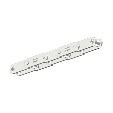 Senqcia Hi-Max SBR Conveyor Series Double Pitch Riveted Standard , 10 ft OAL, 1P, .312 Dia x .313 W C2040NPHMRB