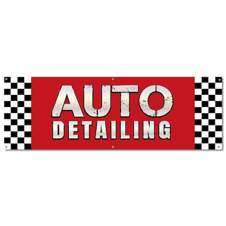Signmission Auto Detailing, 24 Inch, Banner B-72-30342