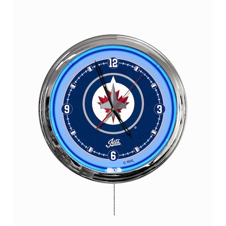 Holland Bar Stool Winnipeg Jets 16 LED Wall Clock ClkL16