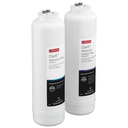 Delta Clarifi Sediment & Advanced Carbon Filter Replacement Pack DWQ300700