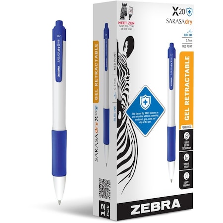 Sarasa Dry Gel Pen Retractable X20 Plus, PK12 41620