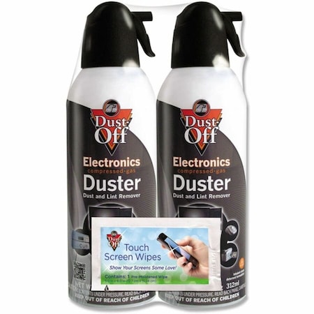 Falcon Safety Falcon Dust-Off Compressed Gas Duster - Ozone-safe, Moisture-free - 2 / Pack DSXLPW