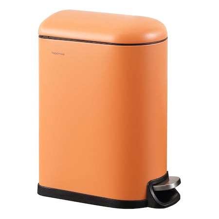Happimess Roland Mini 2.6-Gallon Step-Open Trash Can, Carrot Cake HPM1009K