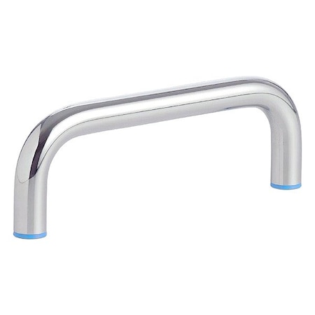 J.W. Winco Pull Handle, Silver, Stainless Steel 429-A4-12-200-PL-E