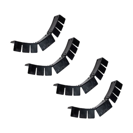 Mytee Products 24in Long Steel Coil Edge Protector w/ Rubber Pads - Steel Powder Coated, 2PK CP-Rx2