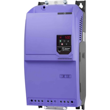 Optidrive E3 General Purpose, variable frequency drive, digital programmable, IP20 cabinet mount. Voltage 0.5 HP ODE-3-540720-3F42