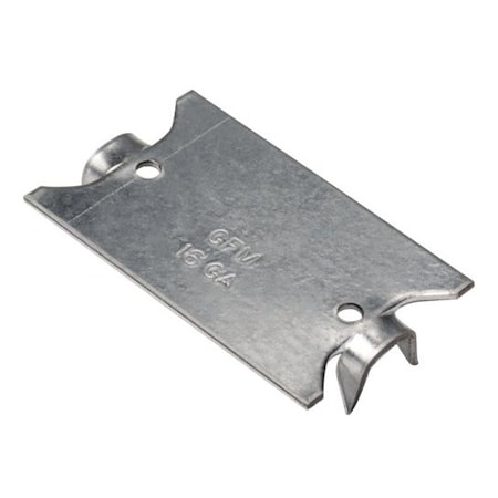 Topaz 189-100 Nail Plate, 16 Gauge Steel, 1-1/2" x 2-1/2" x 1/16" 43-100