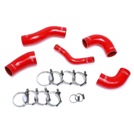 Hps Performance High Temp Reinforced Silicone Intercooler Hose Boots Kit, Red,  57-1420-RED