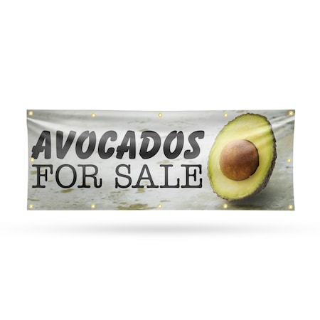 Signmission Avocados for Sale, 48 Inch x 120 Inch, Vinyl Banner B-120-30474