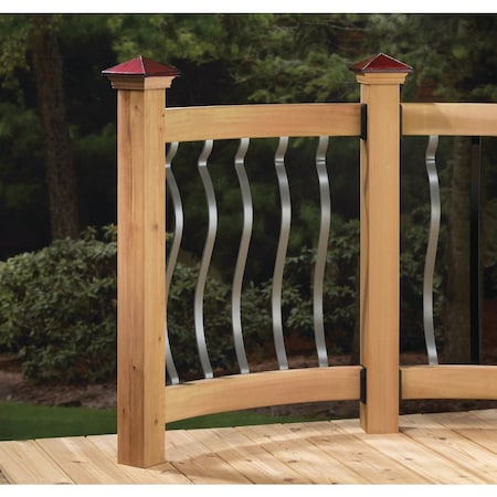 Deckorators 32-1/4'' Bronze Aluminum Baroque Baluster, 5PK 74738