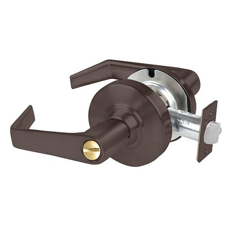 Schlage Door Lever Lockset, Steel, Non Keyed ALX40 SAT 613