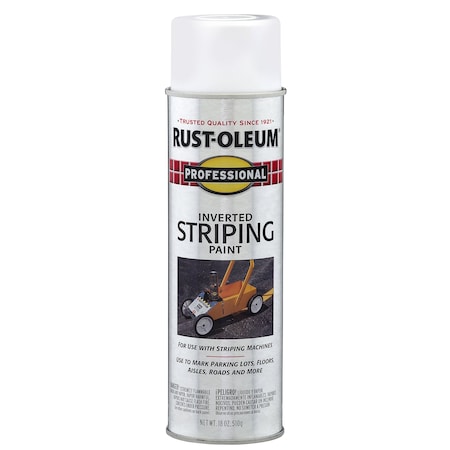Rust-Oleum White, Flat, 18 Oz 2593838