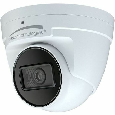 Speco Technologies 8MP H.265 IP Turret Camera with IR, 2.8mm fixed lens, White , NDAA O8VT3