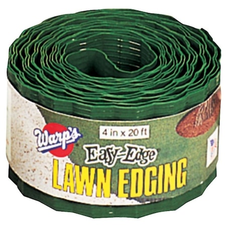Warps Easy-Edge LE-420-G Lawn Edging, 20 ft L, 4 in H, Plastic, Green LE420G