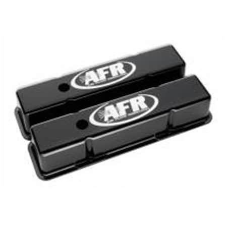 Air Flow Research 6705 Black Valve Covers with AFR Logo for Small Block Chevy AFR6705