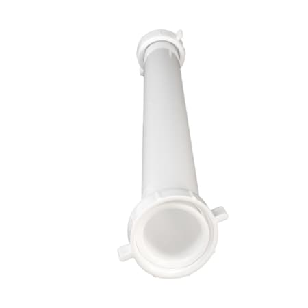 Everflow 1-1/2" x 16" Plastic Double End Flanged Tailpiece W/ TPR Washer for Tubular Drain Applications P22316T