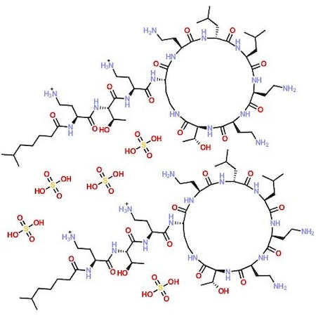 Ak Scientific Colistin sulfate, 19000 u/mg, powder, meet EP specifications (250g), CAS 1264-72-8 G813-250g
