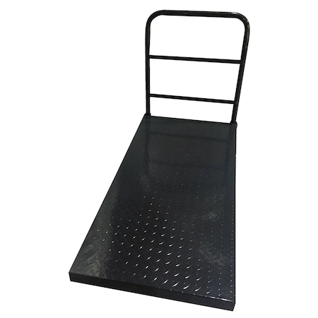 Vestil Steel Tread Plate Platform Truck 30 In. x 60 In. 2000 Lb. Capacity Black ECSPT-3060-TP