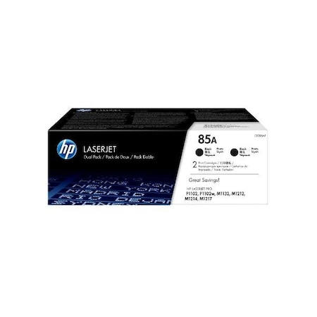 Hp 85A (CE285D) Black 2-pack Original LaserJet Toner Cartridges (1,600 Yield Each) CE285AD
