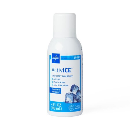 Medline ActivICE Topical Pain Reliever, 4 oz. Spray, 24PK MDSAICESPRY
