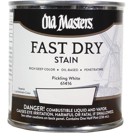 Old Masters .5Pt Fast Dry Stain Pickling White 61416
