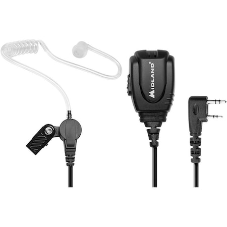 Midland Radio Microphone, Tactical, Black Cycoloy Resin BA3
