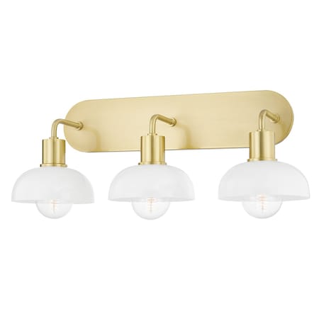 Mitzi Kyla 3 Light Bath And Vanity 23 In. Aged Brass H107303-AGB
