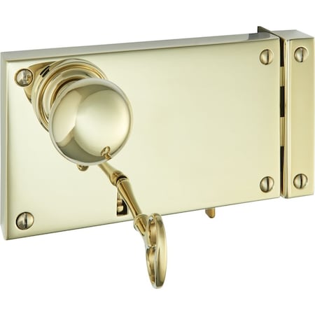Baldwin Entry Rim Locks Lifetime Brass 5634.003.LBIT