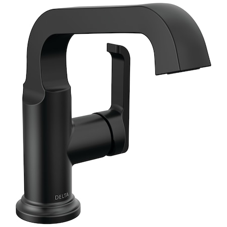 Delta Tetra Single Handle Bathroom Faucet In Matte Black 589SH-BL-DST