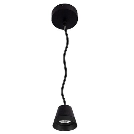 Westgate CONE PENDANT 3in DIA. 6FT ADJ. CORD 120-277V 6/9/12W 30/40/50K BK, 6W/9W/12W, 30K/40K/50K, White LCFQ-MCT-BK