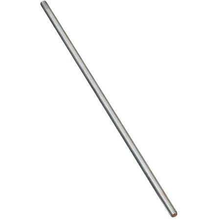 Stanley Threaded Rod, 51618 Thread, 72 in L, A Grade, Steel, Zinc, UNC Thread N179-598