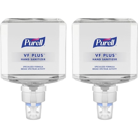 Purell VF PLUS Hand Sanitizer Gel, 1,200 mL Refill Bottle, Fragrance-Free, For ES8 Dispensers, PK2 7099-02