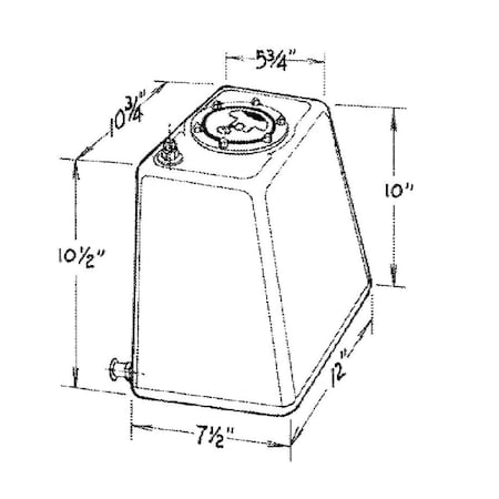 Jaz 290-103-01 3 gal Econo Rail Fuel Cell JAZ290-103-01