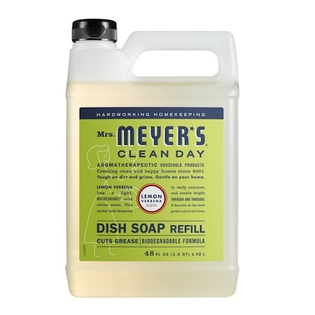 Method Mrs. Meyer's Clean Day Dish Soap Refill, 48 fl-oz, Liquid, Lemon Verbena 11181