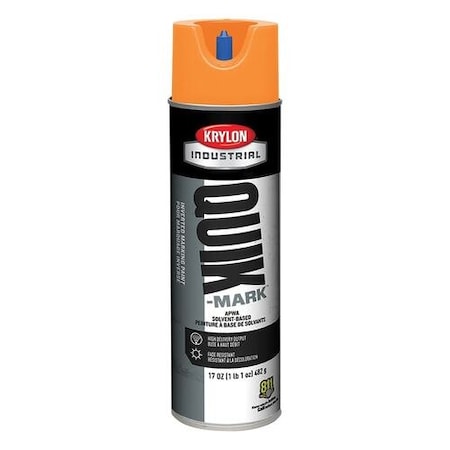 Krylon Industrial Quik-Mark SB Inverted Marking Paint APWA Bright Orange A03731007