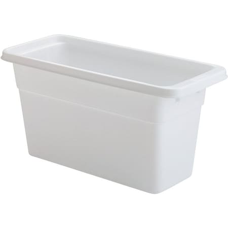 Rubbermaid 2862RDWHT Ice Cube Bin, 618 in L, 514 in W, 1234 in H, Plastic, White, Dishwasher Safe Yes FG2862RDWHT