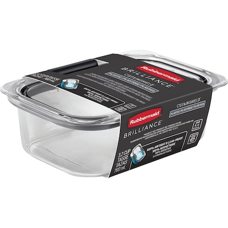 Rubbermaid Brilliance 3.2 C. Clear Rectangle Food Storage Container 2183403
