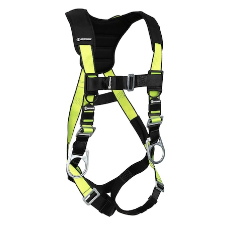 Safewaze PRO Full Body Harness: 3D, MB Chest/Legs (3X) FS281-3X