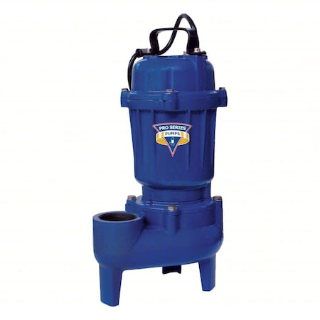Pro Series Pumps SewageEjectorPump, 10ft, 0.5hp, 115VAC E7055-NS