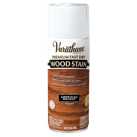 Varathane Premium Fast Dry Wood Stain Spray, American Walnut, 10.25 oz 386449