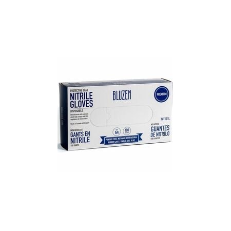 Remcoda Extra-Strength Nitrile Gloves - 4 mil Thickness - Chemical Protection - Medium Size, 10PK NIT103-M